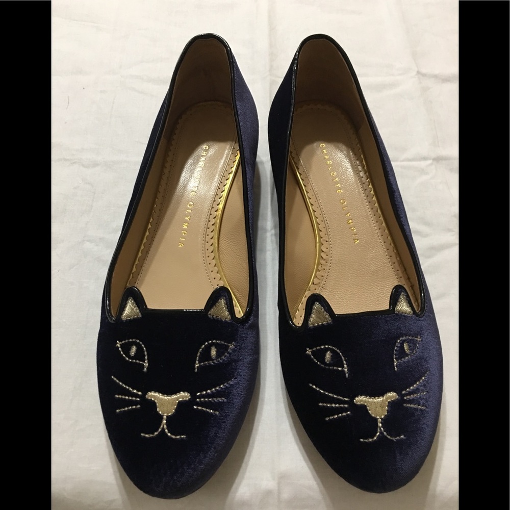 Charlotte Olympia Kitty Flats Size 40